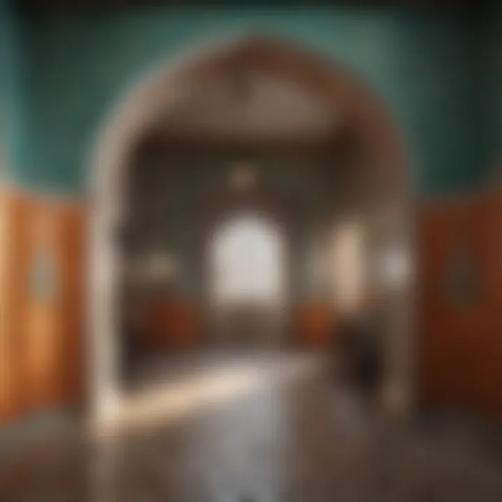 Arched Moroccan Subway Tile Layout