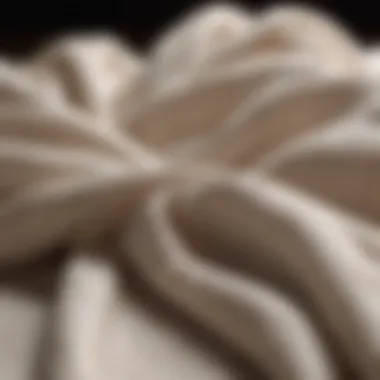 Gentle Fabric Care with the Right Detergent Close-up of fabric fibers showing care from a gentle detergent