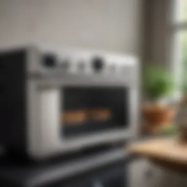 Elegant design of Breville Smart Oven Air BOV900BSS showcasing its premium finish.