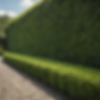 Meticulously Trimmed Hedges Enhance Garden Aesthetics Meticulously Trimmed Hedges