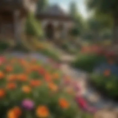 Vibrant Flower Garden Adds Color and Life to Outdoor Space Vibrant Flower Garden