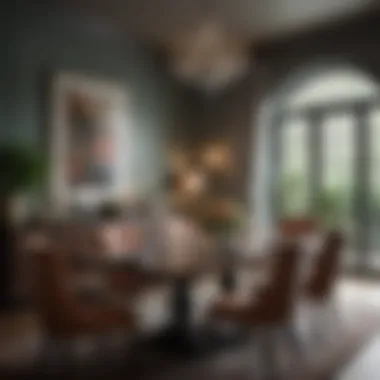 Elegance in Dining Delight Chic Dining Area Color Selection