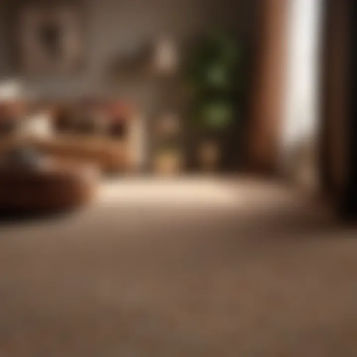 Natural light illuminating a room with carpet