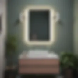 Elegant color palette for small bathrooms