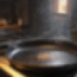 Cleaning burnt aluminum pan with vinegar and baking soda