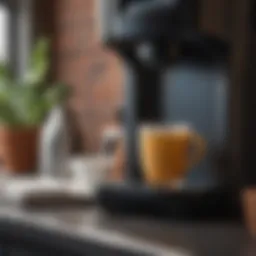 Essential cleaning supplies for a coffee maker