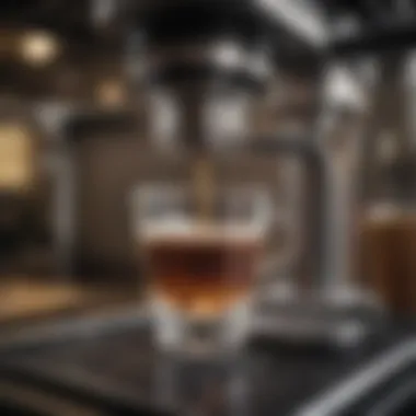 Precision Brewing Technology Close-up of the brewing mechanism in a coffee maker