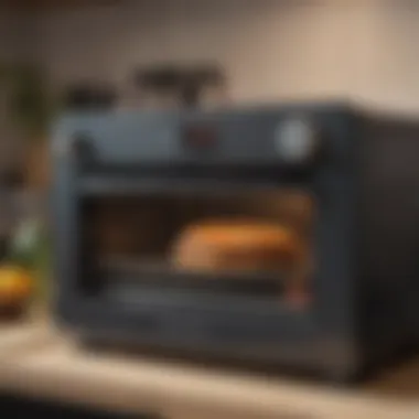 Compact tabletop oven enhancing kitchen aesthetics