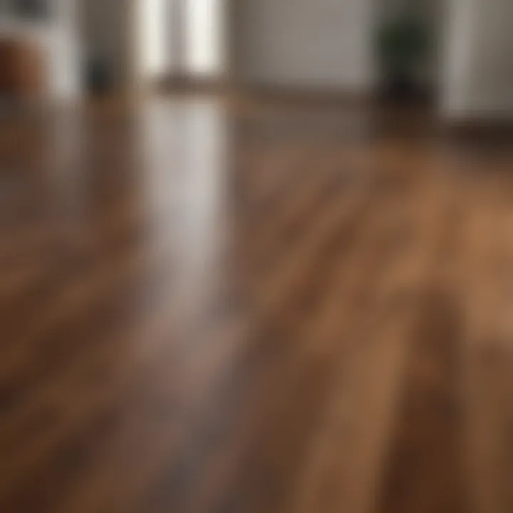 Luxurious hardwood flooring showcasing natural beauty