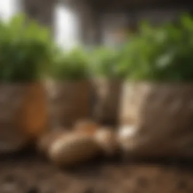 Yield Disparity: Ground vs. Grow Bag Comparison of potato yield in traditional ground vs. grow bag