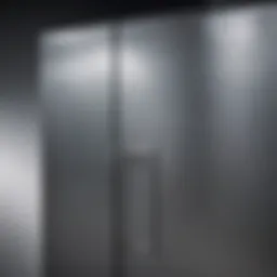 Pristine stainless steel refrigerator showcasing its reflective surface