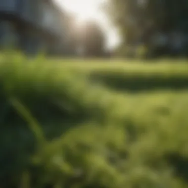 Lush green lawn showcasing healthy grass growth