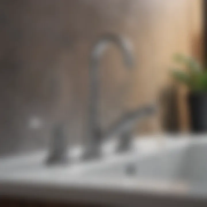 Diagram showing preventive maintenance for faucet care
