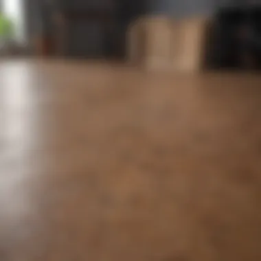 Modern Cork Flooring Modern cork flooring providing comfort and sound insulation