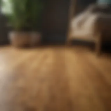 Sustainable Bamboo Design Sustainable bamboo flooring showcasing eco-friendly design