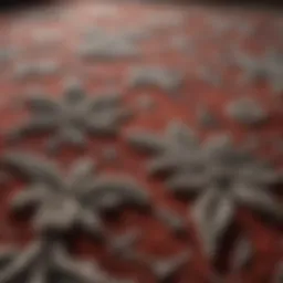 Luxurious contemporary carpet texture showcasing intricate patterns