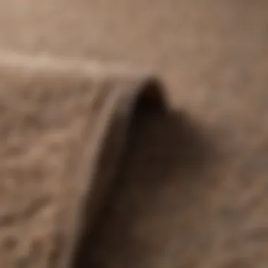 A detailed view of carpet padding demonstrating quality differences