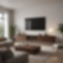 Elegant built-in cabinetry enhancing a modern living room