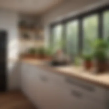 Kitchen Decluttering Ideas Decluttered kitchen counter with plants