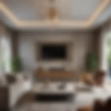 Harmonious Design in Living Rooms Elegant living room showcasing a harmonious blend of design and comfort