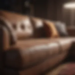 Elegant sofa showcasing premium materials and craftsmanship