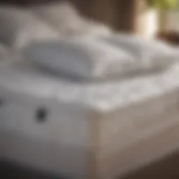 A pristine mattress with fresh linens