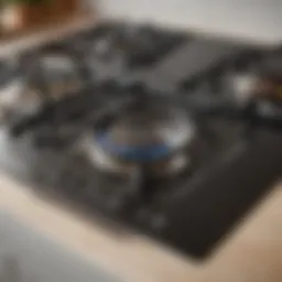 A sparkling clean stove top showcasing the results of effective cleaning techniques.