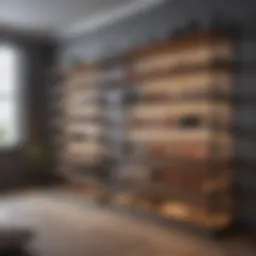 Elegant shoe storage solution with open shelving