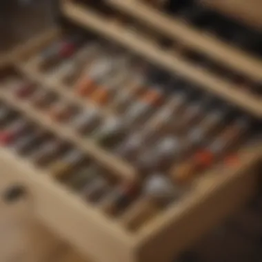 Innovative Spice Drawer Organization Innovative spice drawer organization with containers