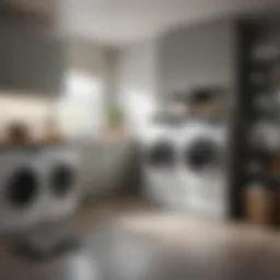 Organized laundry room with smart storage solutions