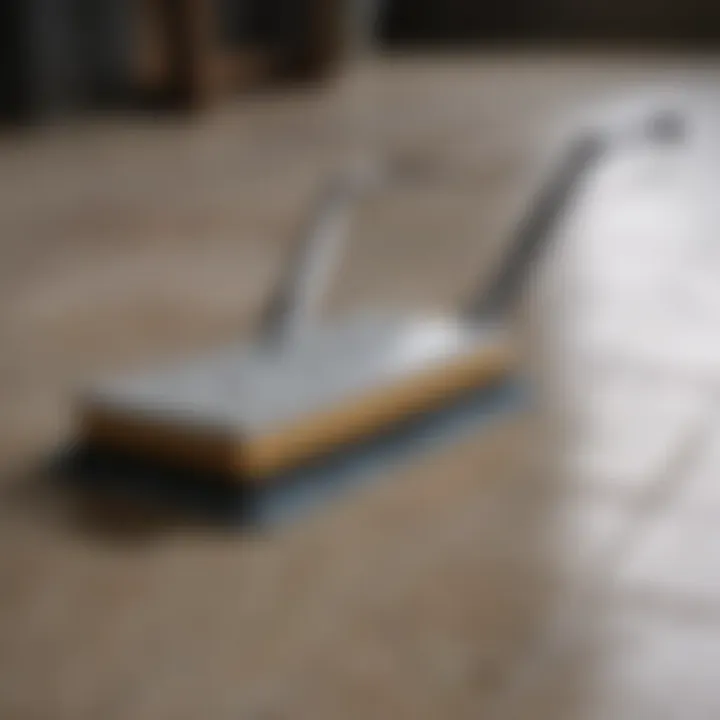 Essential cleaning tools for glazed porcelain tile maintenance