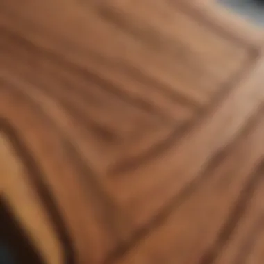 Close-up of high-quality wood grain on a large patio chair