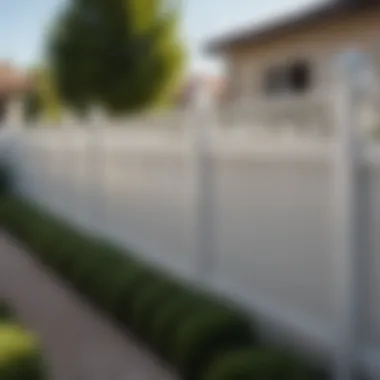 Elegant Vinyl Fencing Design