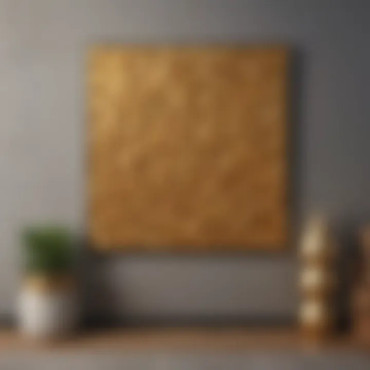 Abstract Gold Leaf Wall Art