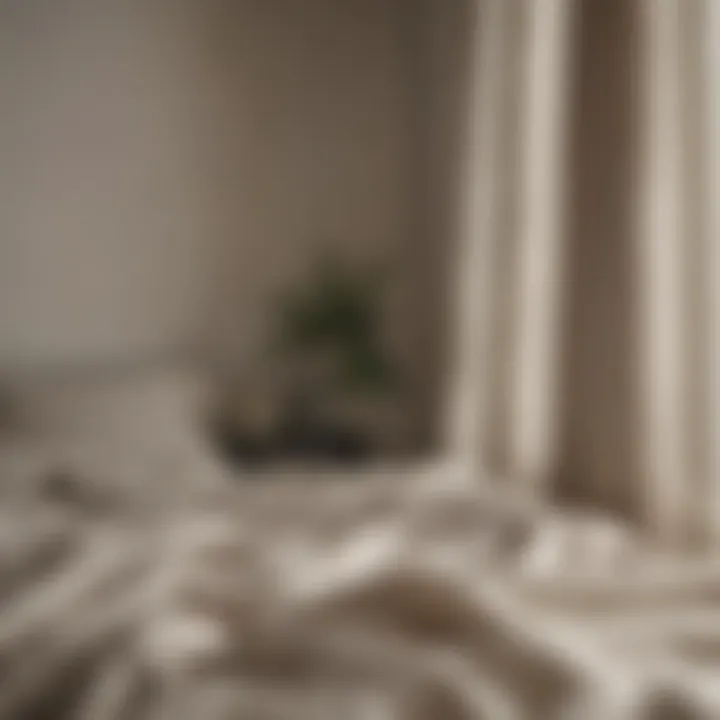 Freshly Laundered Linens Hanging to Dry