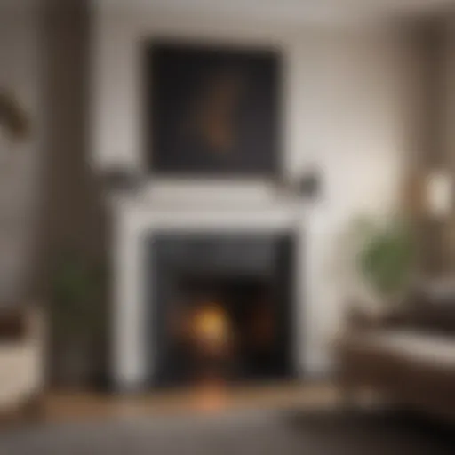 Elegant Living Room with Fireplace