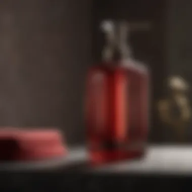 Elegant Dark Red Soap Dispenser Elegant Dark Red Soap Dispenser