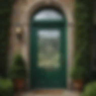 Emerald Enchantment Emerald Enchantment: Envision the profound elegance of a green front door in a regal emerald hue