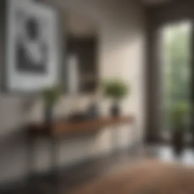 Entryway Table Height in Modern Interior Design Entryway table beautifully integrated into a modern interior