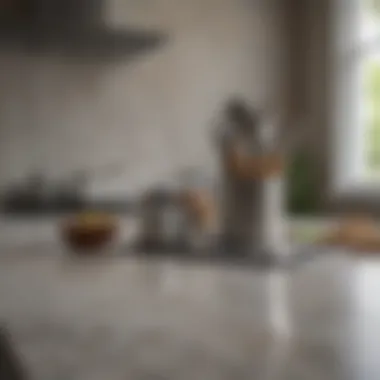 Stylish Countertop with Essential Utensils Stylish countertop featuring a variety of essential utensils and tools