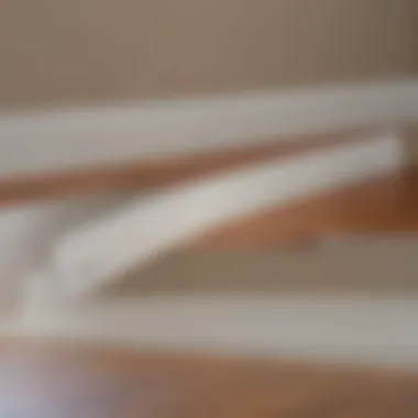 Transformative Impact: Before and After Baseboard Painting Before and after comparison of painted baseboards