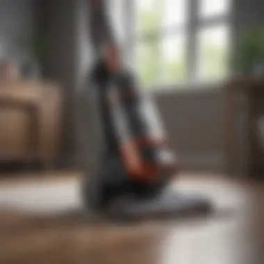 High-performance vacuum cleaner showcasing advanced suction technology