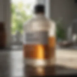 Chemical structure of bleach highlighting its active ingredients