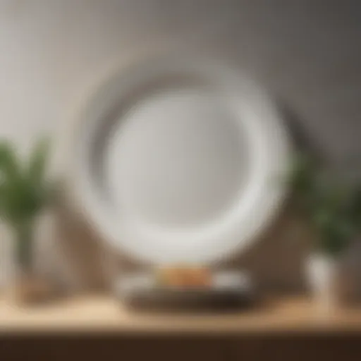 Elegant plate display on wall