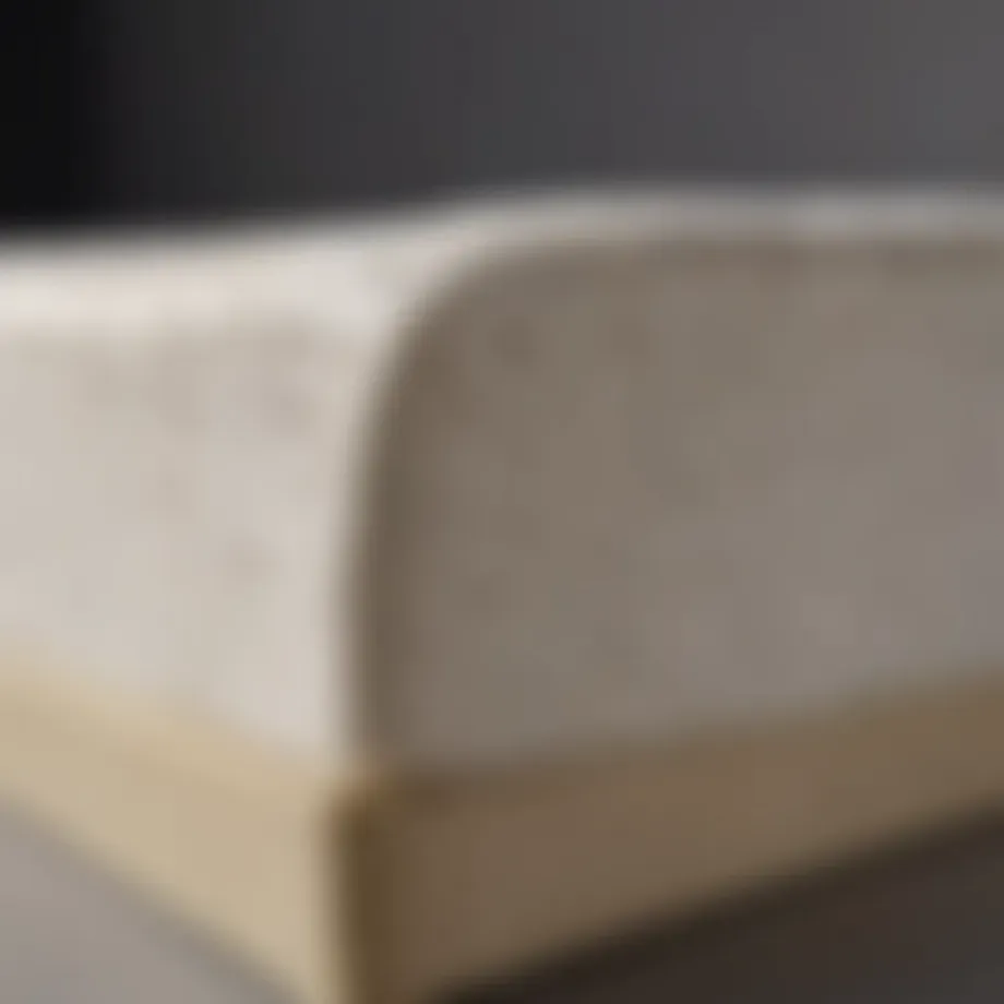 Latex mattress showcasing its unique support structure