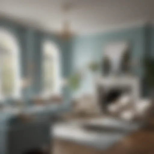 Elegant living room featuring the Benjamin Moore Color of the Year 2022