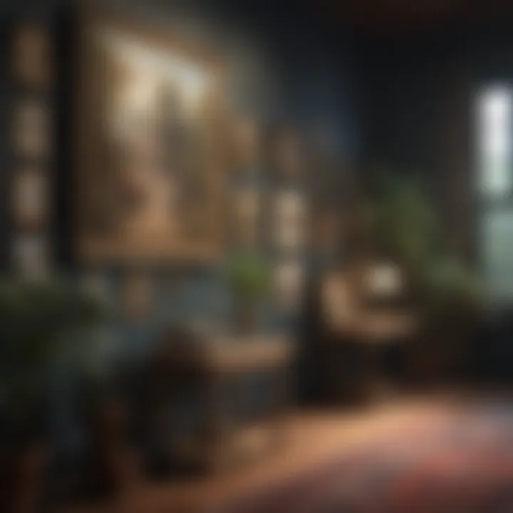 Vintage Art Auction Display