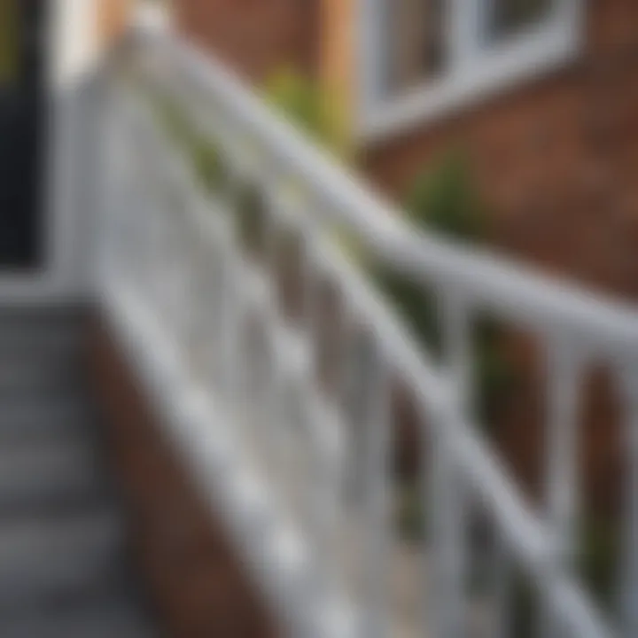 Stylish composite railing blending durability and aesthetic appeal