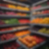 Fresh produce neatly organized in refrigerator