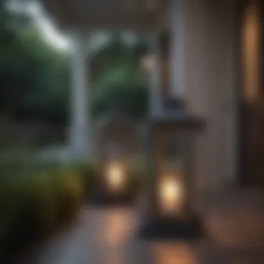 Modern Lanterns for Contemporary Elegance Modern lantern designs enhancing a contemporary outdoor space